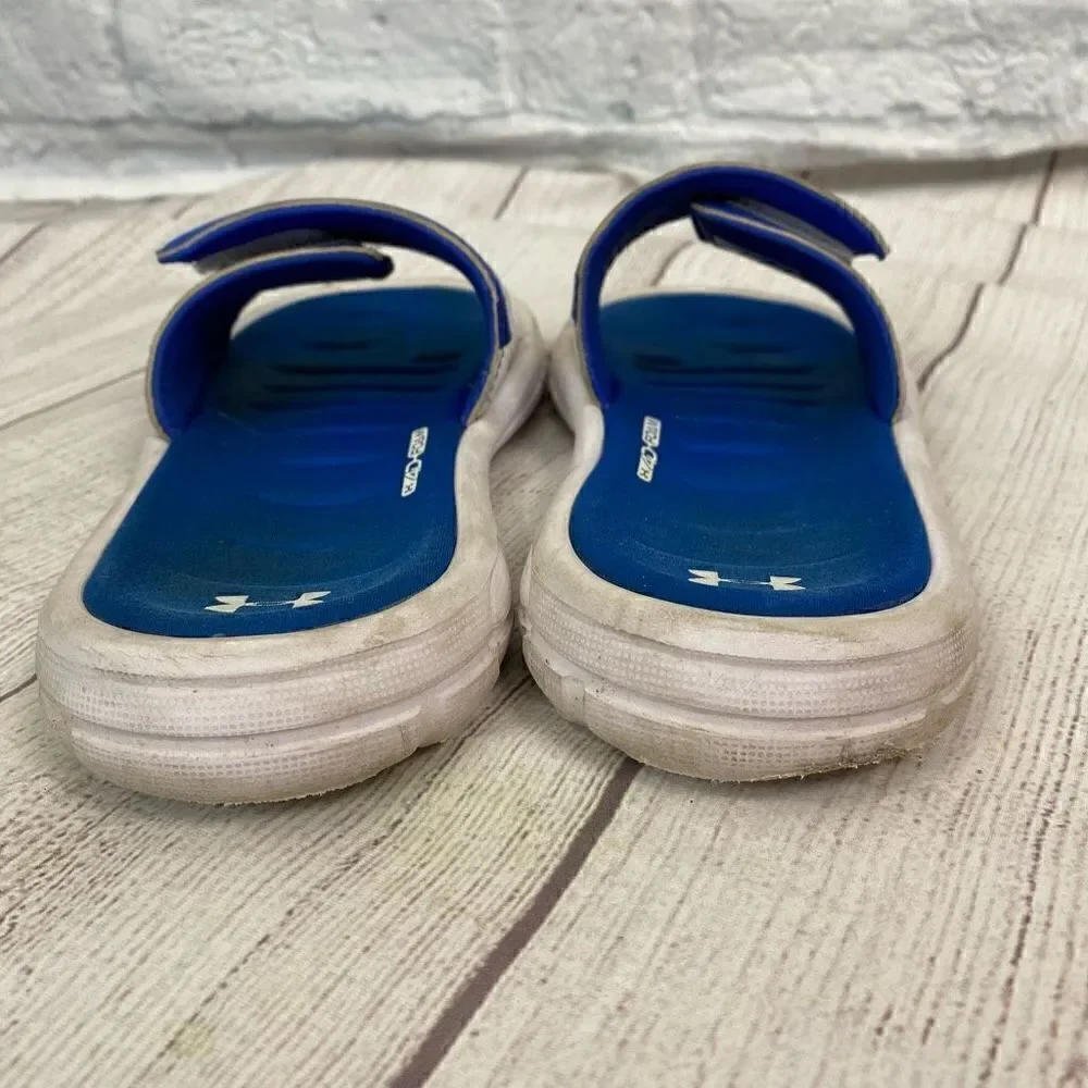 Under Armour comfort slides w/adjustable top strap sz 5 youth